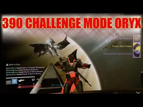 Destiny - 390 King's Fall All Challenges Full Run