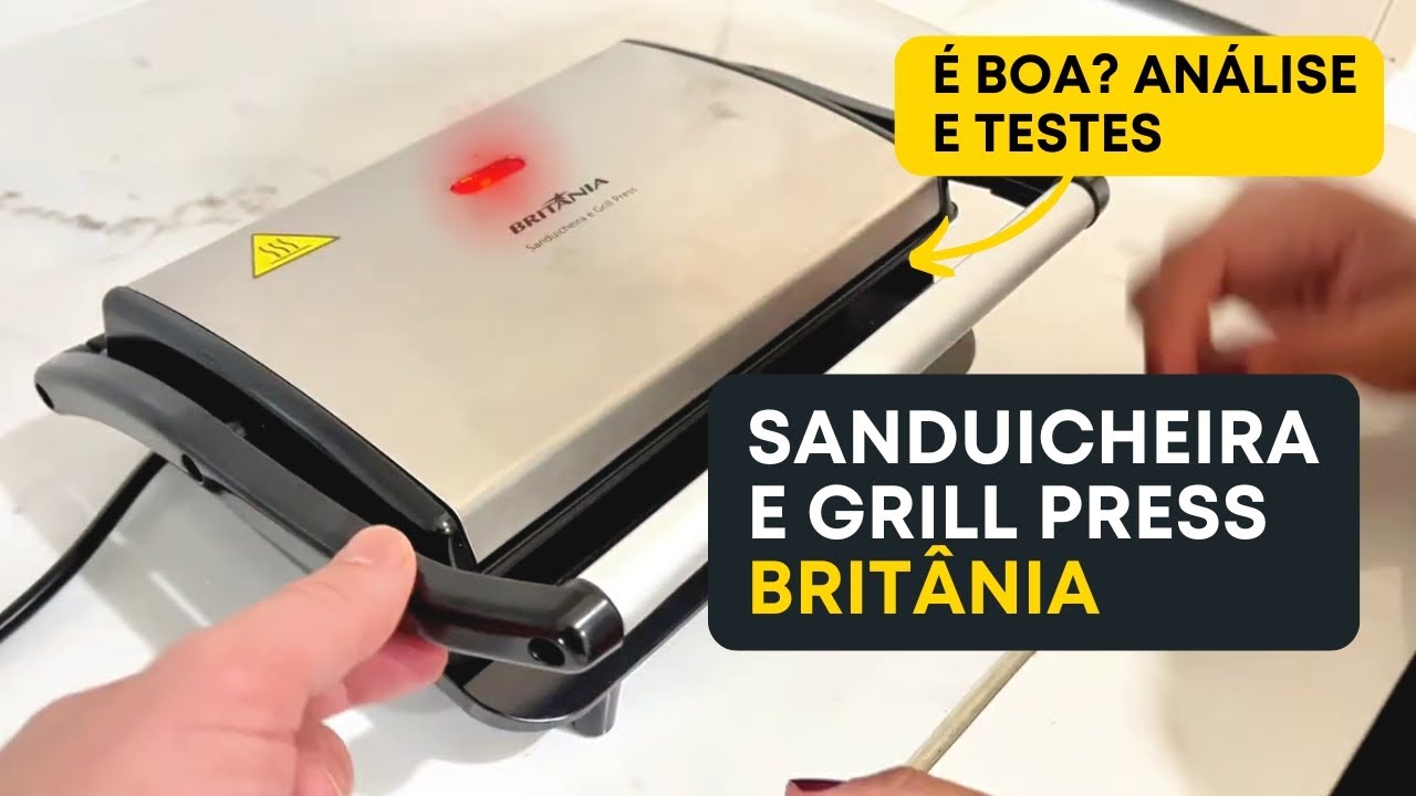 Sanduicheira e Grill Press Britânia: 2 em 1 Perfeito? Review Completo 2024 | Teste na Cozinha
