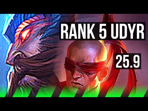 UDYR vs LEE SIN (JGL) | 10/0/10, Rank 5 Udyr, Legendary | BR Challenger | 25.9