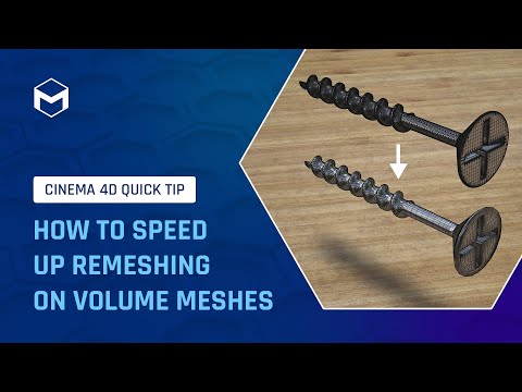 #C4DQuickTip 46: How to speed up remeshing on volume meshes in Cinema 4D