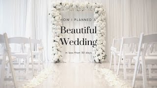 HOW I PLANNED MY MOMS WEDDING IN 30 DAYS | CamilaaInc