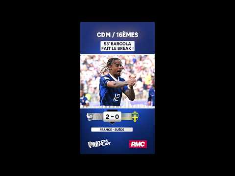 MBAPPÉ et BARCOLA ENVOIENT les Bleus en 1/8 de finale… les comms RMC !