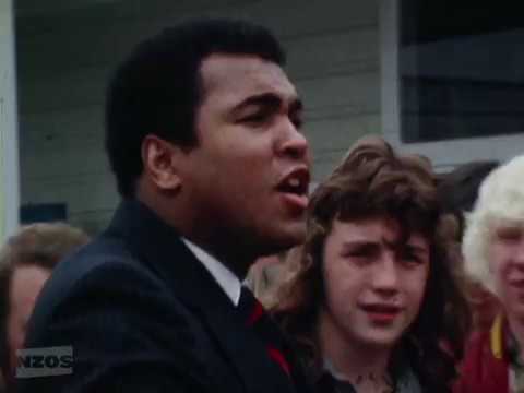 NZ On Screen: Muhammed Ali in NZ- "Go to college..."