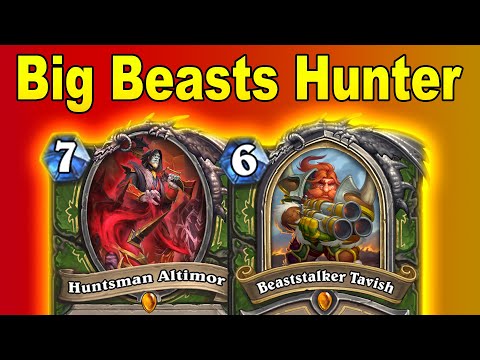 Over 88% Winrate To Legend With Big Beasts Hunter! What A Monster! Castle Nathria | Hearthstone