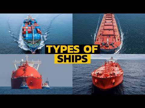 Types of ships in Merchant navy || Crude Oil Tanker || Bulk Carrier || Gas Carrier || Container Ship
