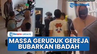 Detik-detik Massa Geruduk Gereja di Bantul Bubarkan Ibadah Perdana Jemaat, Dipicu Perizinan Tempat