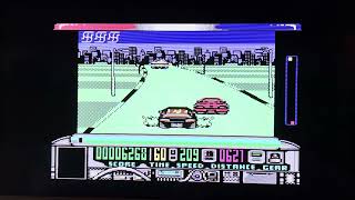 Chase HQ on the Commodore 64 gameplay, playing on the C64 Maxi.