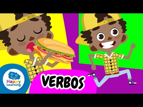📚🤩 LOS VERBOS | Vídeos Educativos para Niños de PRIMARIA | LENGUA CASTELLANA | @HappyLearningES