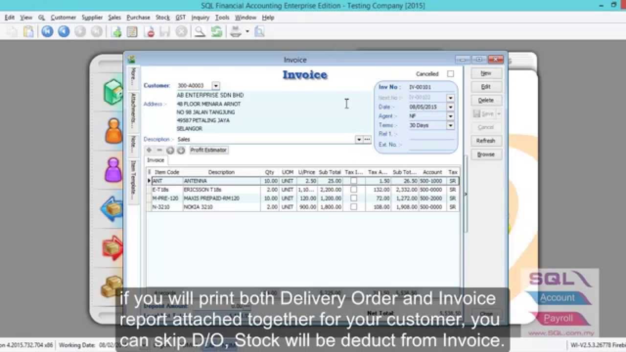 Sales Invoicing Sales Invoice
