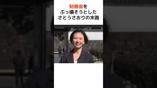 財務省をぶっ壊そうとした、さとうさおりの末路… #歴史 #政治 #財務省 #消費税 #shorts  #増税 #さとうさおり