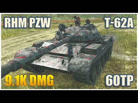 Rhm. Pzw. & T-62A & 60TP • WoT Blitz Gameplay