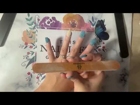 Unintentional ASMR French Accent Nail Manicure Very Soothing