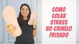 Sandálias Sr. Chinelo Slim, 39/40, Frisado para Fio de Strass