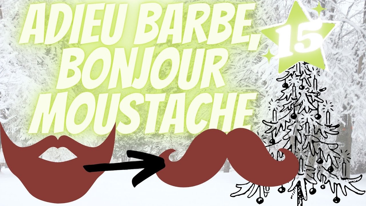 Jour 15 Adieu Barbe, Bonjour Moustache (partie I) - Calendrier de l'Avent 2020 - Viwan