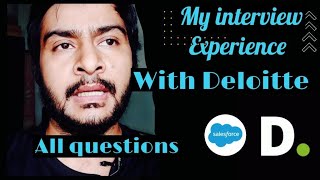 Download the video "Interview experience-Deloitte USI | salesforce developer interview"