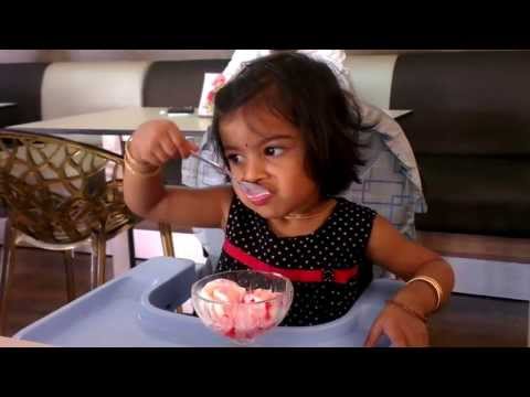 Devutty enjoying Ice cream
