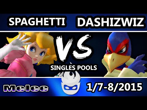 Paragon 2015 - Spaghetti (Peach) Vs. DaShizWiz (Falco) SSBM Singles Pools - Melee