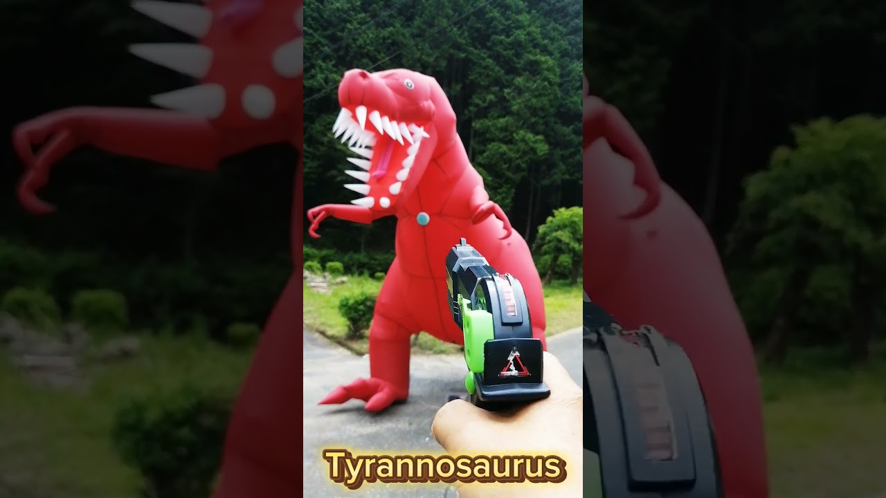 Dinosaur shooting game event production / Tyrannosaurus Inflatable / 恐竜シューティング ティラノサウルス #Dinosaur