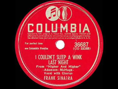 1944 OSCAR-NOMINATED SONG: I Couldn’t Sleep A Wink Last Night - Frank Sinatra (a cappella)