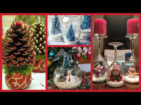 4 MANUALIDADES NAVIDEÑAS CASERAS | DECORACION NAVIDEÑA HECHA A MANO | NatyGloss