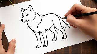 How to Draw a Wolf (Easy Step-by-Step Tutorial for Beginners)
