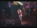Kurt Cobain imitates Axl Rose's legendary snake dance.