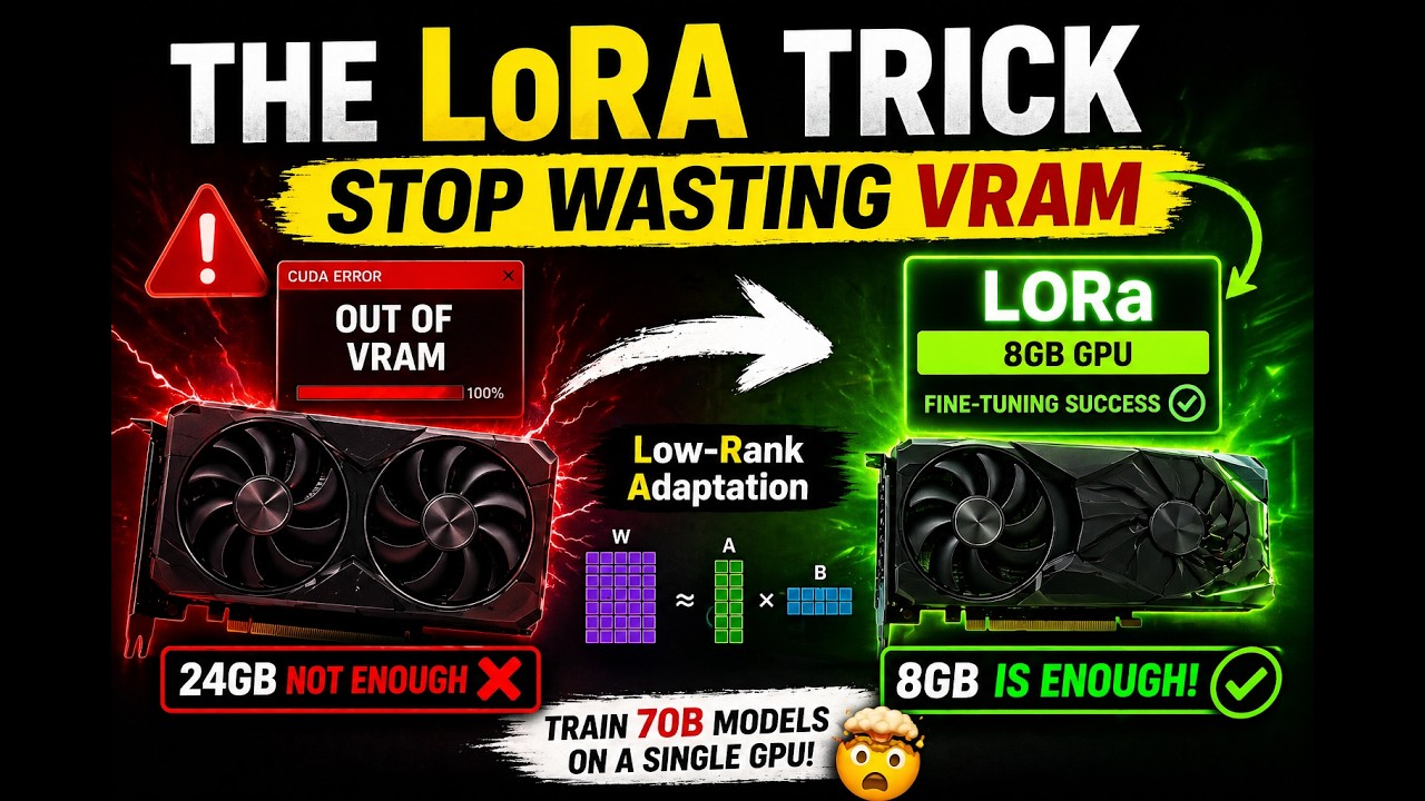 The LoRA Trick: Stop Wasting VRAM on AI Training