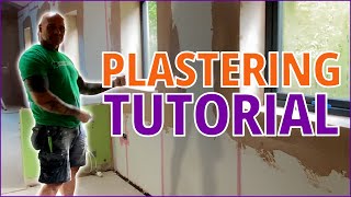 Preview of How To Plaster A Wall From Start To Finish - Full Professional Masterclass Tutorial.