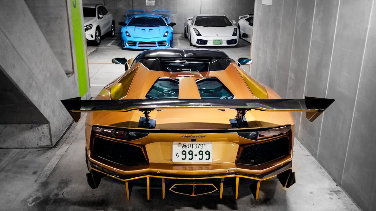 Japanese Underground Car Park Filled with Lambos Is like Aladdin's