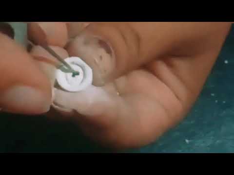 Making a beautiful bangle from chalk piece👌