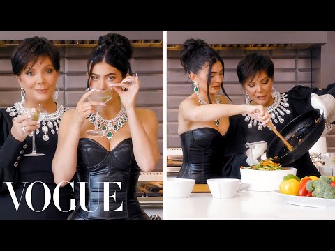 , title : 'Kylie & Kris Jenner Cook Dinner Together | Vogue'