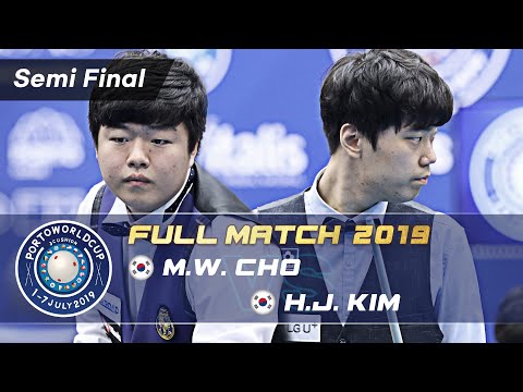 Semi Final - Myung Woo CHO vs Haeng Jik KIM (Porto World Cup 3-Cushion 2019)