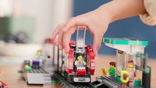 LEGO City - Tramvaj a zastávka v centru města
