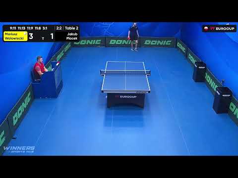 10:45 Mariusz Wolowiecki 3:2 Jakub Placek 22.07.2023 | TT Euro.Cup Poland Master.