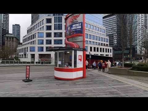 🇨🇦【4K UHD】Virtual Walking Tour, Downtow Vancouver, ❄️🥾Canada Jan 2022