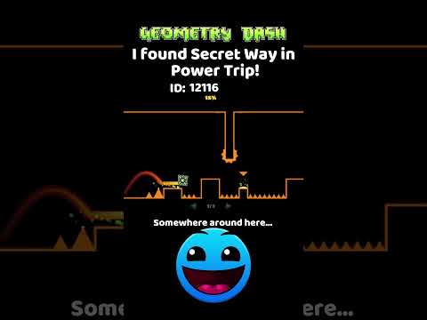 Secret Way in Power Trip? | Geometry Dash Subzero #shorts