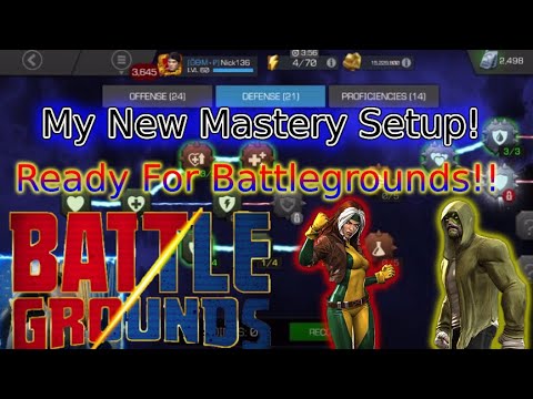 My New Mastery Setup In 2022! Can't Wait For BattleGrounds! | Marvel Contest Of Champions