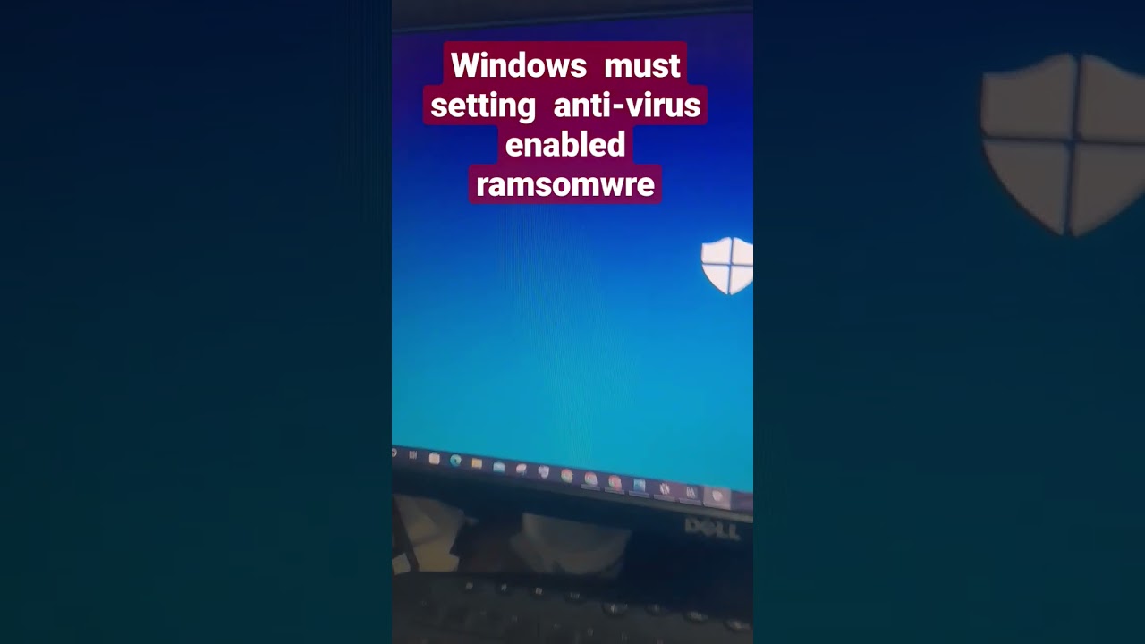 anti-virus setting ransomware