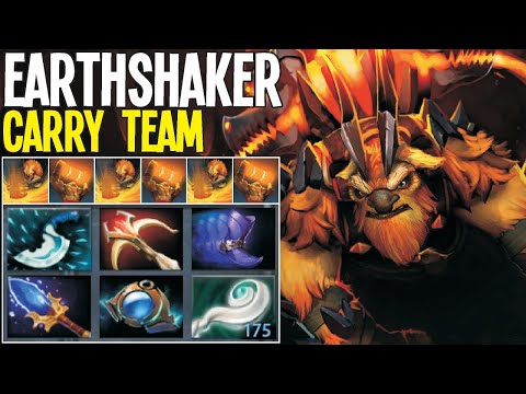 Earthshaker Epic Echo Slams 22 Kills 7.27D Dota 2 Gameplay
