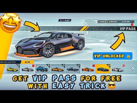 VIP Pass Unlocked 😁 | Vip Unlocked With Easy Trick For Free 🤩| Extreme Car Driving Simulator