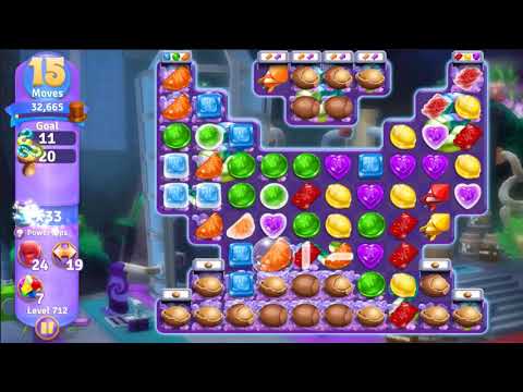Wonka's World of Candy Level 712 - NO BOOSTERS + FULL STORY 🍫 | SKILLGAMING ✔️