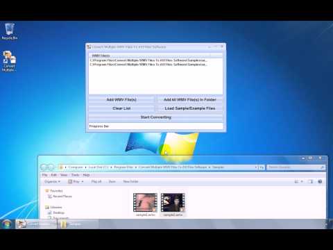 Convert Multiple WMV Files To AVI Files Software