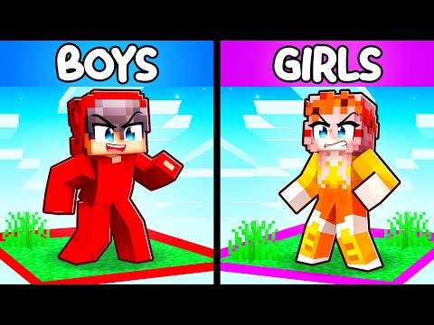 Cash - GIRLS vs BOYS in EPIC Minecraft Battle!
