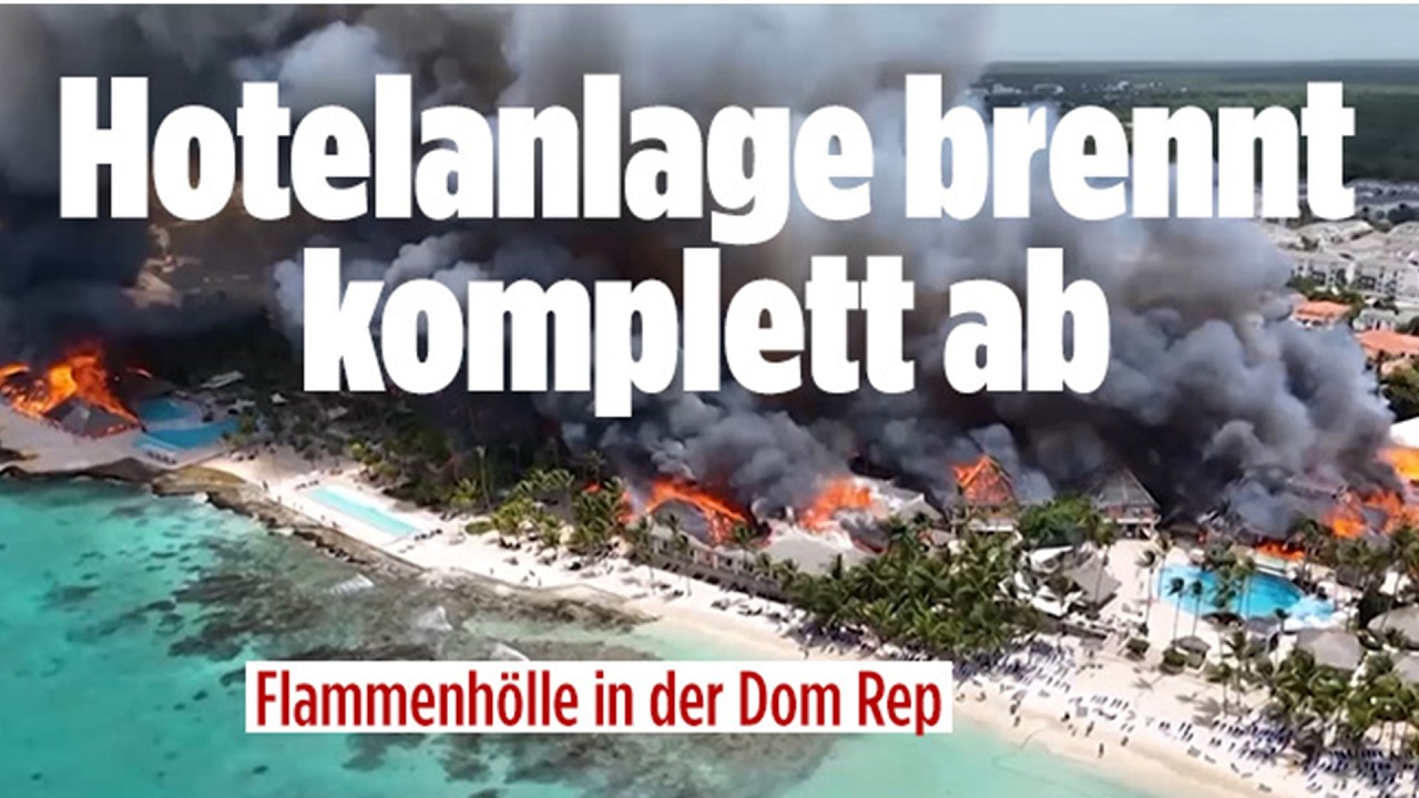 BRAND IM URLAUBSPARADIES: Großfeuer zerstört Hotelanlage in der Dominikanischen Republik