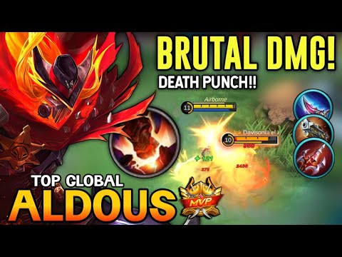 BRUTAL PUNCH! ALDOUS BEST BUILD 2021 | TOP GLOBAL ALDOUS GAMEPLAY | MOBILE LEGENDS✓