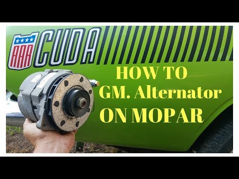 How to mount and wire gm alternator on Mopar