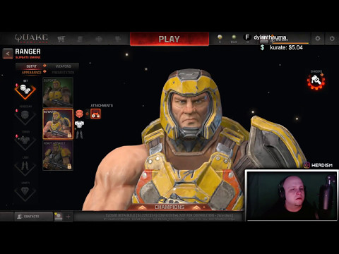 Quake Champions Beta - SHOWING ALL COSMETICS!
