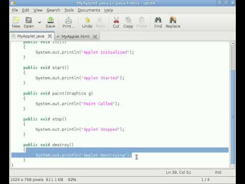 Java Applet Tutorial 5 Life Cycle Program Ii