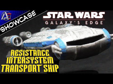 Star Wars Galaxy's Edge Resistance Intersystem Transport Ship Disney Parks - Showcase!
