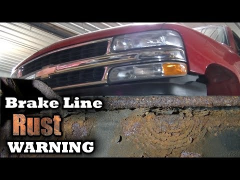 GM Silverado Tahoe 99-07 Brake Lines Rusted WARNING